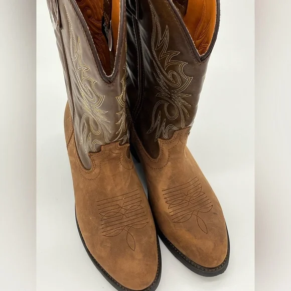 NWOB- Laredo Brown Western Boots - Men’s 10.5 D - Picture 10 of 16